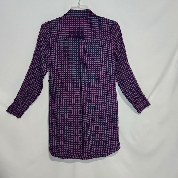 Express Printed Pattern Shirt Dress with Sash Size S - Picture 6 of 15